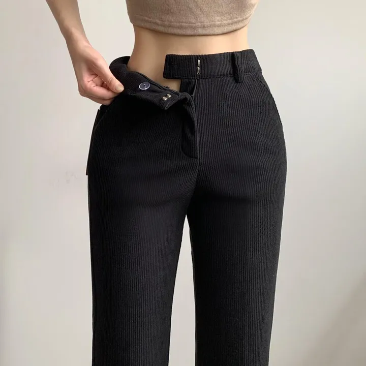 *코듀로이* ~2XL [기장선택/융기모] 도톰 스판 골덴 히든밴딩 하이웨스트 슬림부츠컷 슬랙스 고퀄 몸매보정 키작녀 키큰녀 빅사이즈 상세 이미지 19