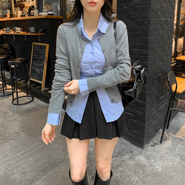 [귀욤아방핏🤎완전강츄] 하이넥 하프 숏 트렌치코트 오버핏 루즈핏 A라인 케이프 바바리 자켓 야상 점퍼 봄 가을 간절기 아우터 데일리룩 2COL 상세 이미지 39
