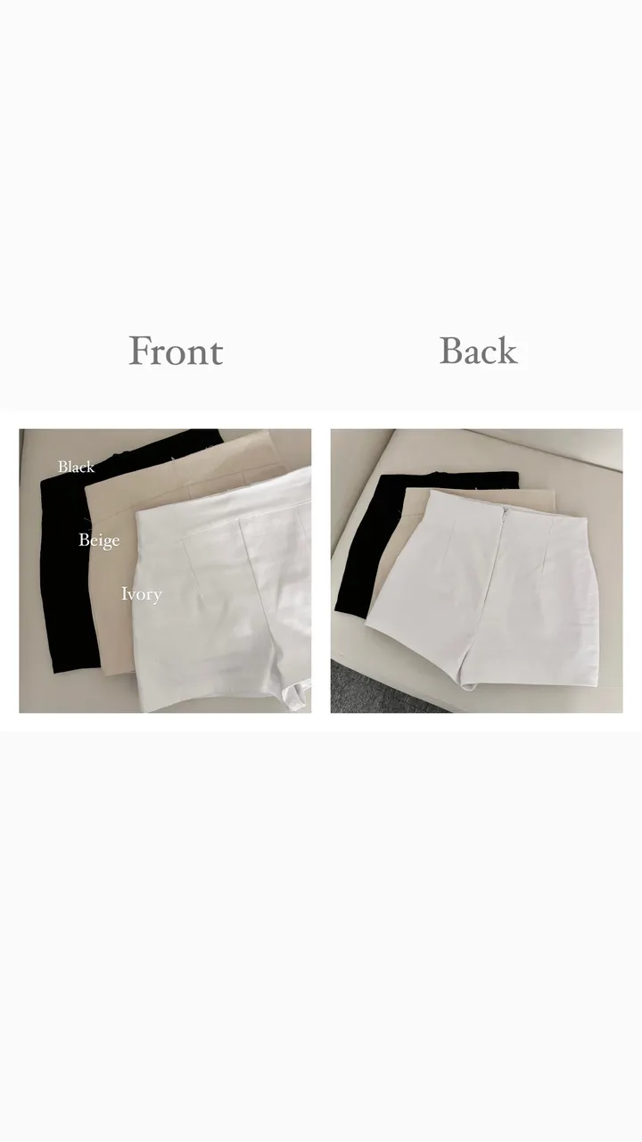 *허리꽉*쫀쫀핏/여름필수템 🩷베이직 숏팬츠 - 2color / 착붙핏 쫀득 반바지 하이웨스트 여름반바지 여름숏팬츠 여름바지 스판 핫팬츠 하의 기본템 3부 숏 면바지 여행 데이트룩 상세 이미지 12