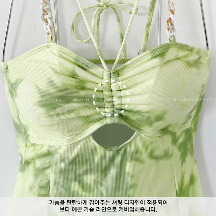 💚어디서샀어?/M-XL 나염 트임 원피스 비키니 모노키니 휴양지 호캉스 호텔 유교걸 빅사이즈 커버업 치마 스커트 수영복 상세 이미지 62