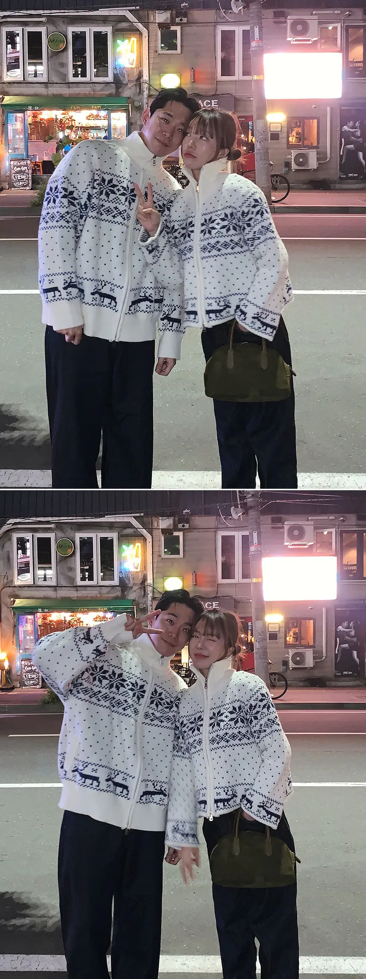 [뉴컬러추가!/오늘출발🚚] #MADE (2가지사이즈/기획특가/도톰부들) 스노우 눈꽃 코위찬 노르딕 크롭 오버핏 니트 가디건 집업 상세 이미지 14
