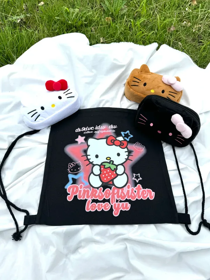 [정품]🍥퀄리티보장/키치스트링백팩4TYPE🍥키치 Y2K 컨버스 스트링 짐색 백팩 가방 보부상백 상세 이미지 19