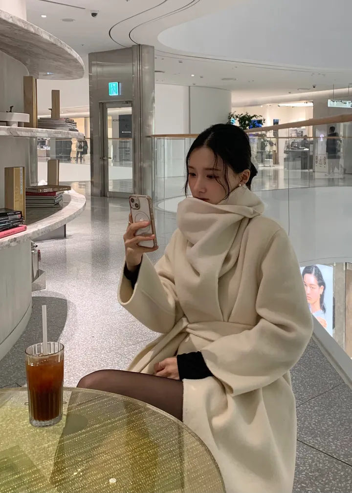 [페미닌/숄핸드메이드/고급미/터틀넥핸드메이드/핸드메이드] 로라 터들 숄 카라 핸드메이드 3color 상세 이미지 6