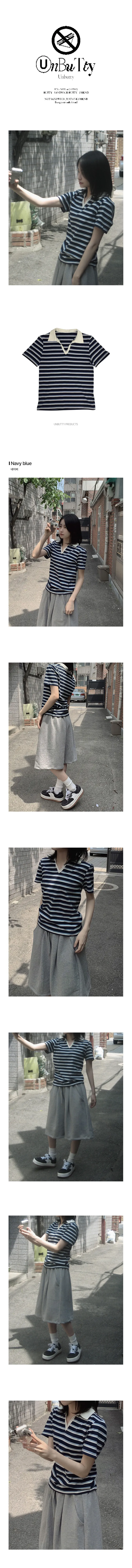 join stripe short sleeve t 상세 이미지 4