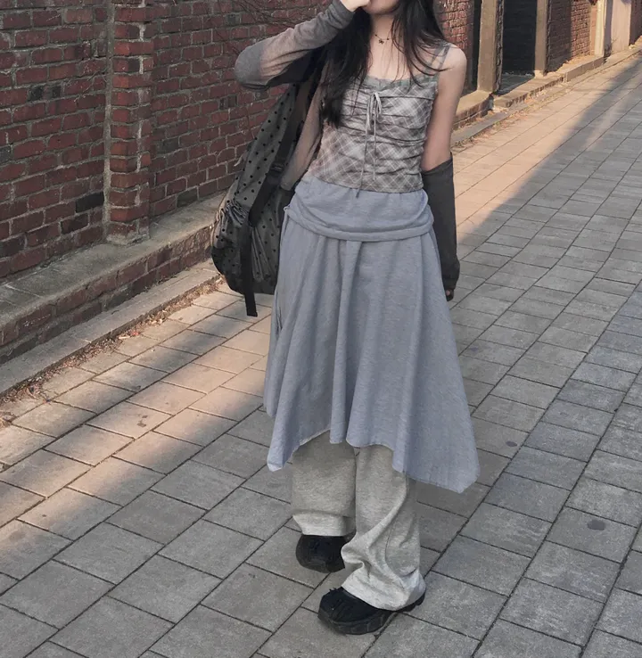 [SET가격!/빈티지🤎/고퀄] 여리핏 롱슬리브 버튼 가디건 체크 나시 세트 상세 이미지 19