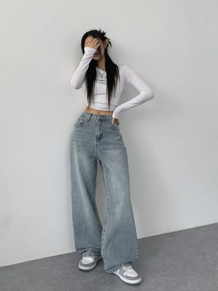 (숏,기본,롱/~XL)[사계절 인생데님,후기극찬🖤6color*사계절,스탠다드핏! 워싱 하이웨스트 데일리데님팬츠] 로키워싱스탠다드데님 상세 이미지 8