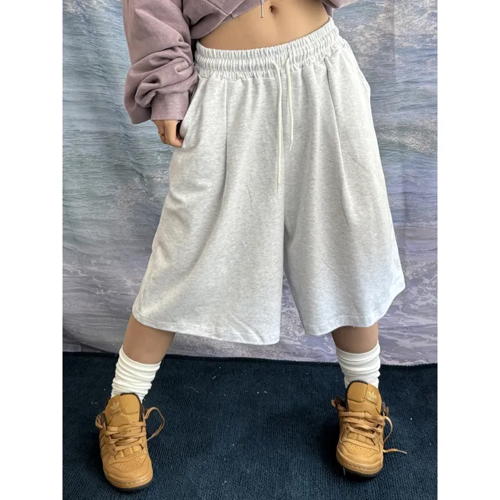 [UNISEX/기획특가/2size!]원턱 라인 루즈 와이드 버뮤다 트레이닝 하프 팬츠(5color) 상세 이미지 42