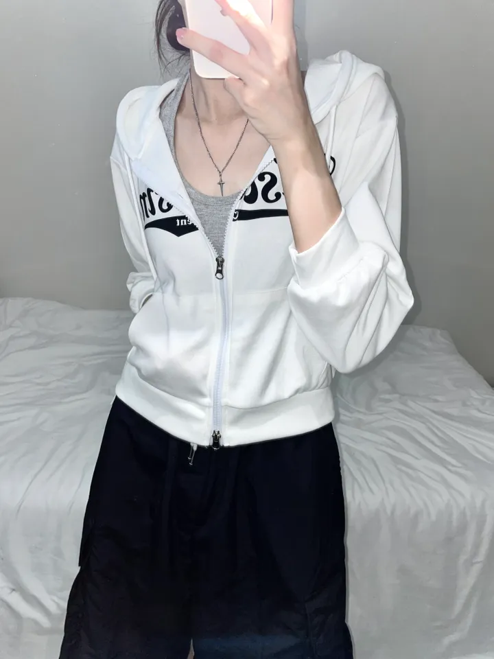 위스콘 세미크롭 투웨이 후드집업 (4color) 상세 이미지 1