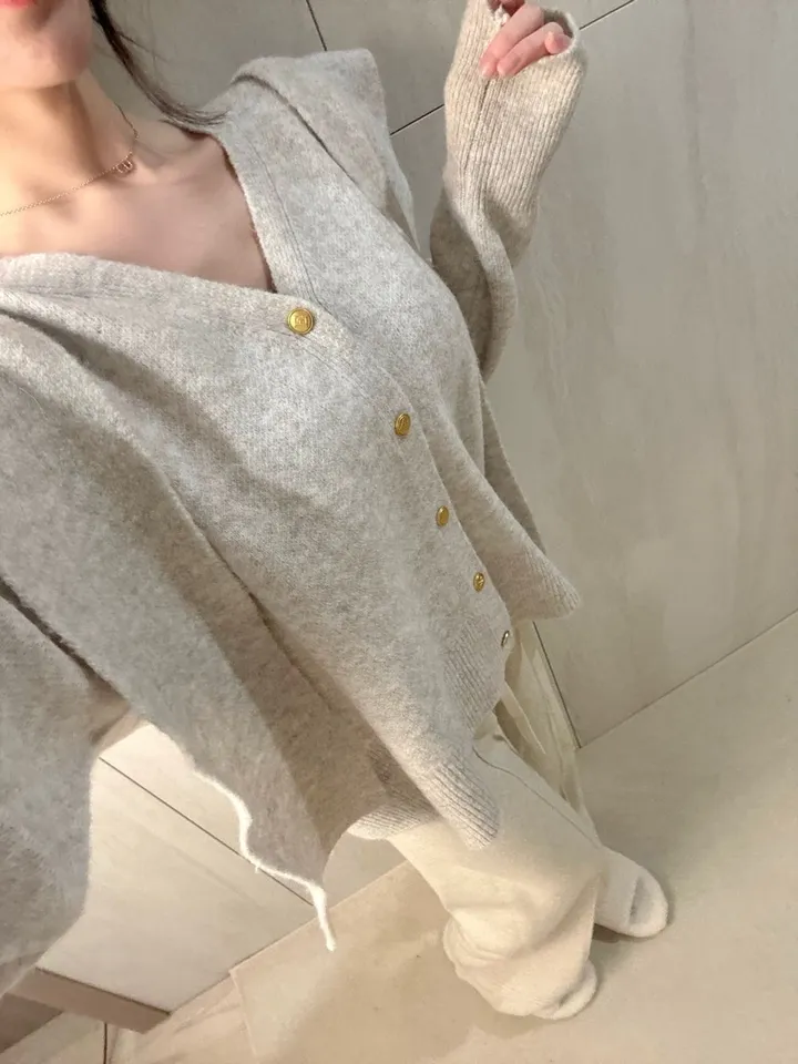 *숄 세트/강추! 여리 숄 니트 금장 가디건 *브이넥가디건, 숄가디건 상세 이미지 24