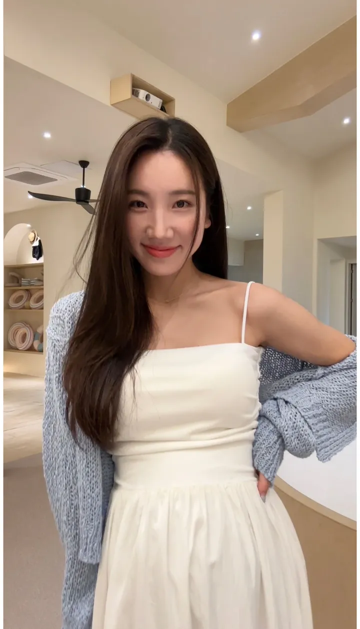 요거트 그물 니트 임산부가디건 파스텔 상세 이미지 18