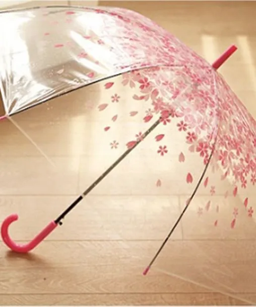 3개세트) 투명벚꽃우산 비닐 사쿠라 장우산 플라워투명우산