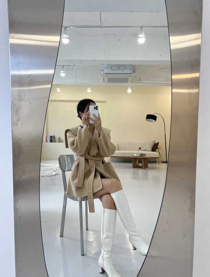 [추천/핏보장] 신상 울90 세일러 핸드메이드 숏 코트 (2color) 상세 이미지 6