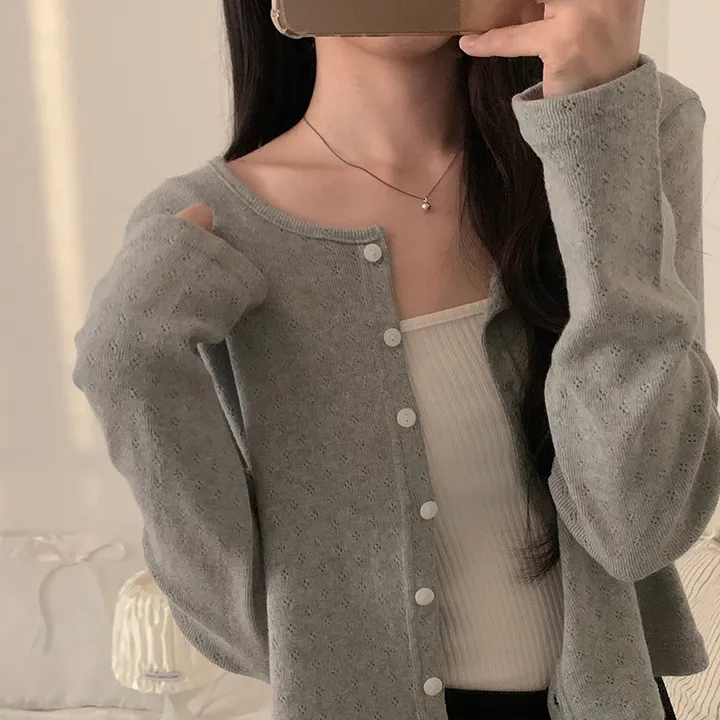 로로 펀칭 가디건 (8color) 상세 이미지 126