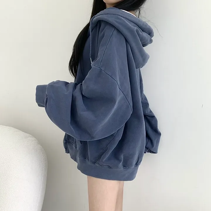 [커플템왕추천❤️/탄탄고퀄] 베이 피그먼트 쭈리 투웨이 후드집업 상세 이미지 28