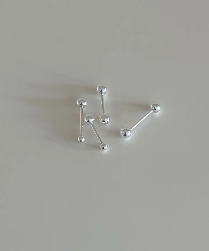 [925silver/묶음할인] 2mm 3mm 데일리 미니 볼 실버 피어싱 상세 이미지 2