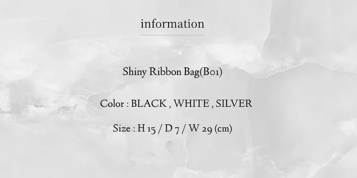 Shiny Ribbon Bag(B01) 상세 이미지 1