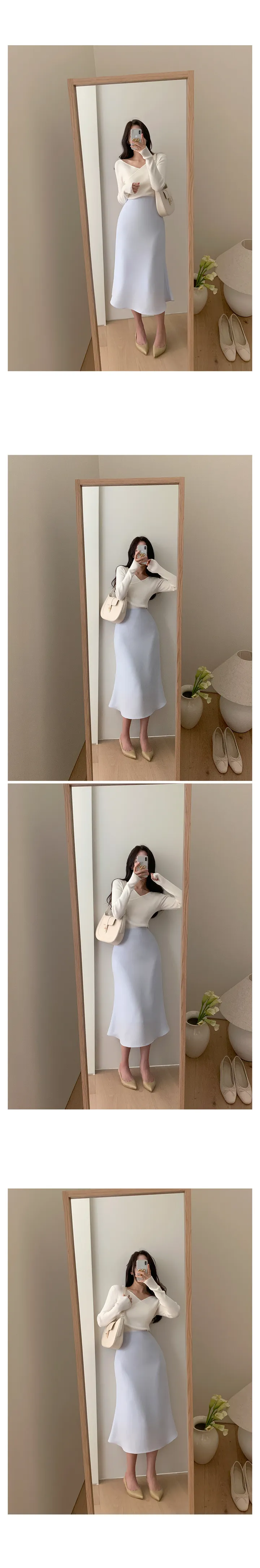 ⚜국민인생스커트⚜[10만장돌파🏆](+뉴컬러🩰/롱ver.💗)[승마살삭제핏/인생치마🩰/후기1만개🕊] 단독제작) 원조핏"1위" 쉐딩 스커트 - 14color 상세 이미지 60