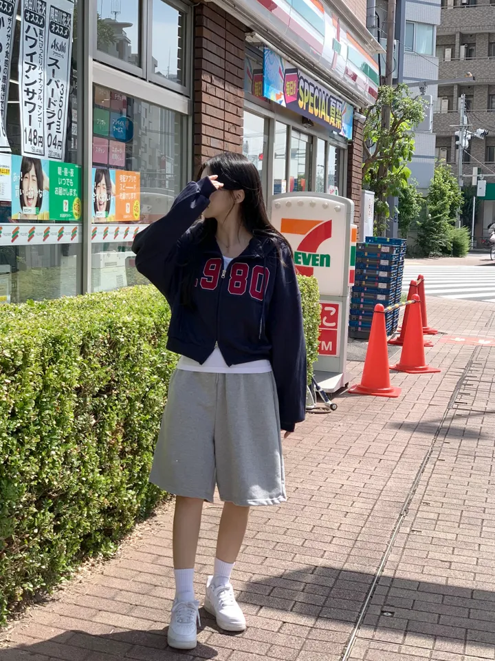 [기모추가!가을신상🤎]투웨이 도톰 자수 레터링 후드집업 7color 상세 이미지 30