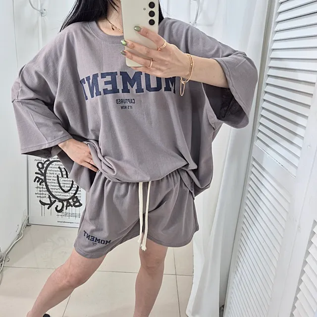 [4COLOR/~3XL] 오버핏 모먼트 트레이닝세트 상세 이미지 26