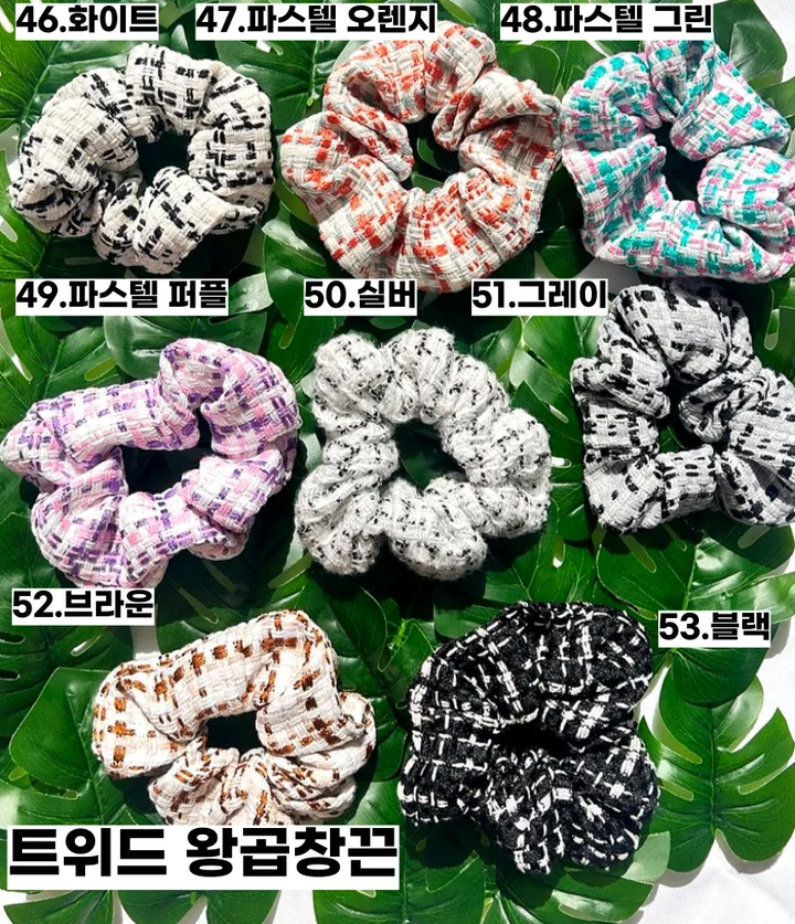 🌸봄신상/집게핀증정🌸 곱창끈 봄 여름 곱창 스크런치 슈슈 헤어 헤어곱창 헤어끈 헤어밴드 헤어슈슈 곱창밴드 머리끈 고무줄 상세 이미지 69