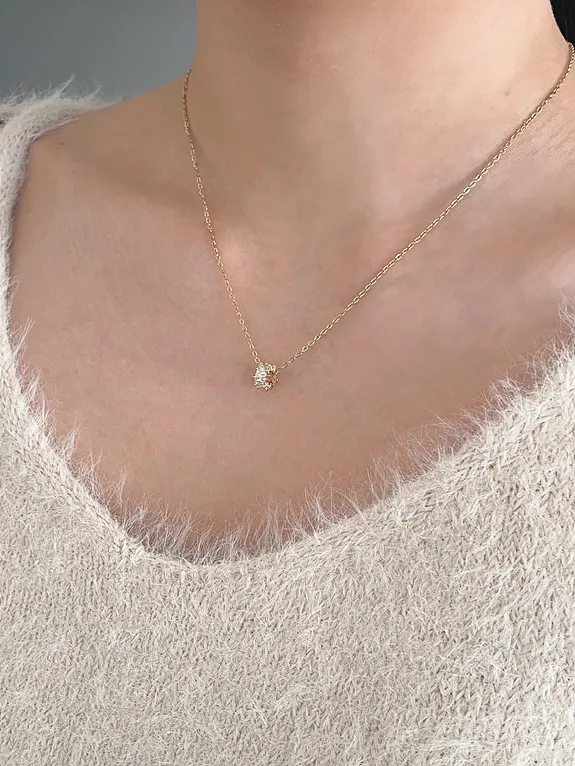 surgical steel cubic necklace 써지컬 스틸 큐빅 펜던트 목걸이 상세 이미지 8