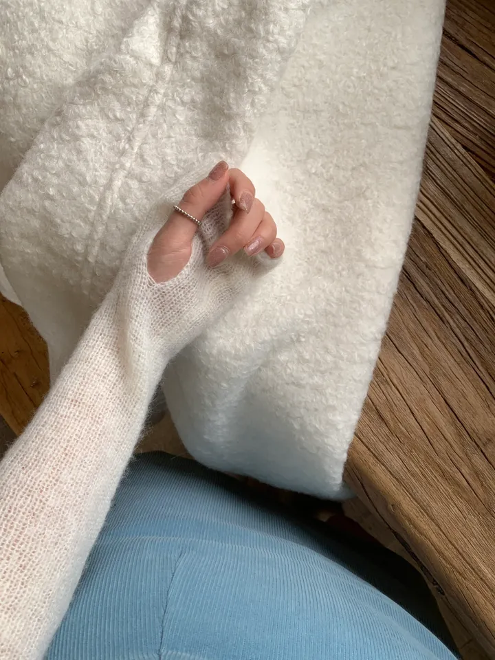 [울 40%][누빔안감] 페이버 부클 오버핏 하프 코트 하객룩 (3 color) 상세 이미지 22