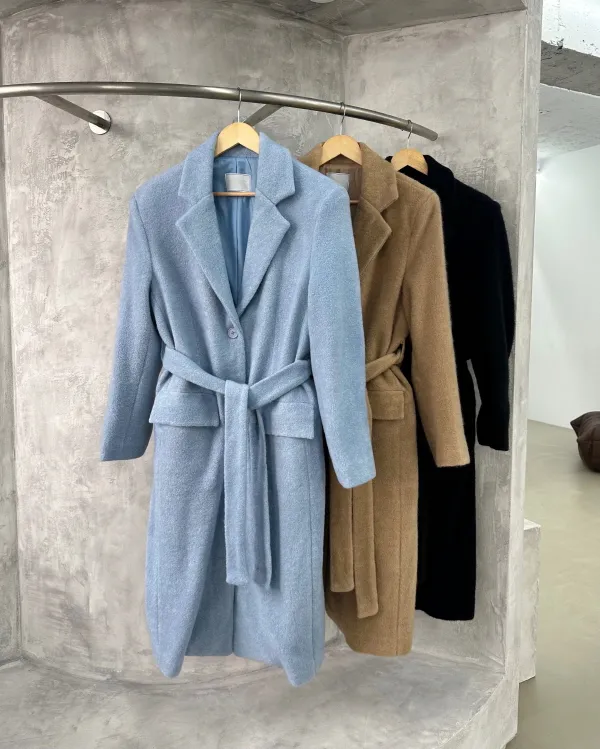 [SALE] 포그니 벨트 롱 코트 SKYBLUE COLOR 상세 이미지 28