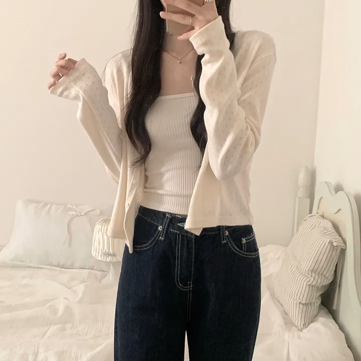 로로 펀칭 가디건 (8color) 상세 이미지 22