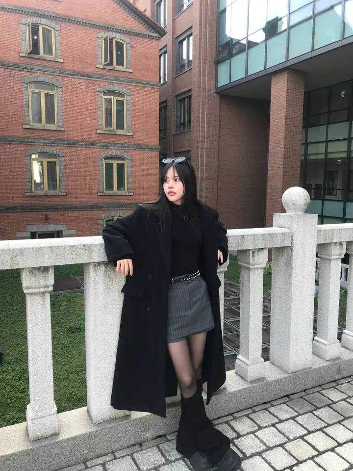 [울함유고퀄🖤] 엘리 울 더블 버튼 뒤트임 누빔 겨울 롱 코트 상세 이미지 23