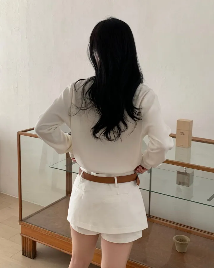 팔뚝살부각X /팬던트 가디건 봄가디건 세미크롭 크롭 니트 가디건 상세 이미지 80