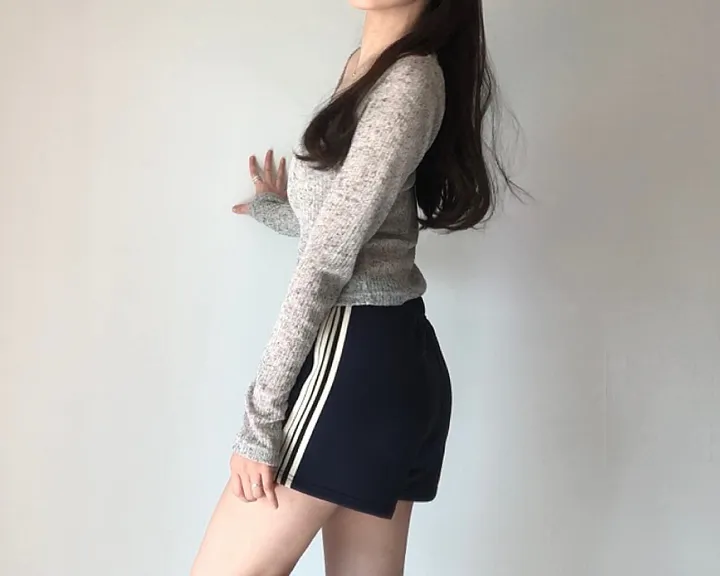 [재질 너무 좋아요] 포코 pt - 캐주얼 스포티 운동 트레이닝 홈웨어 밴딩 반바지 팬츠 상세 이미지 9