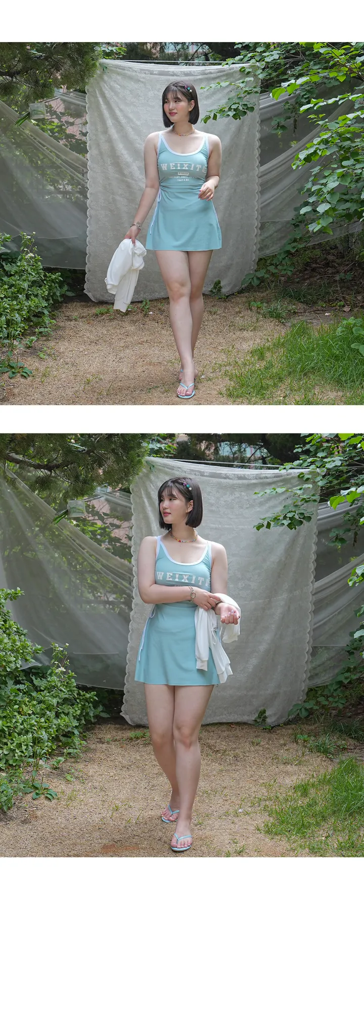 [빅사이즈 44-100]몰디브원피스 3피스수영복 (빅사이즈수영복 체형커버 긴팔 호캉스 비치웨어 모노키니 휴가룩 신행 빅사이즈비키니 만삭수영복) 상세 이미지 10