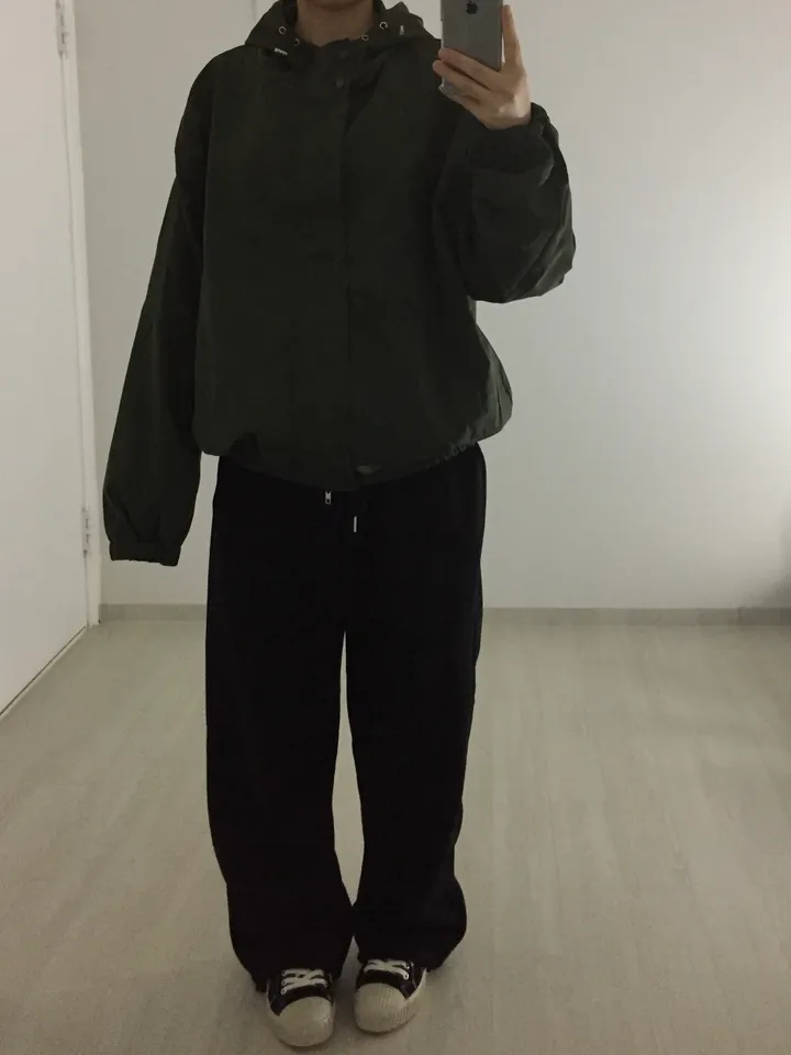 [고퀄/오버핏/안감] 후드하이넥점퍼 바람막이 상세 이미지 21