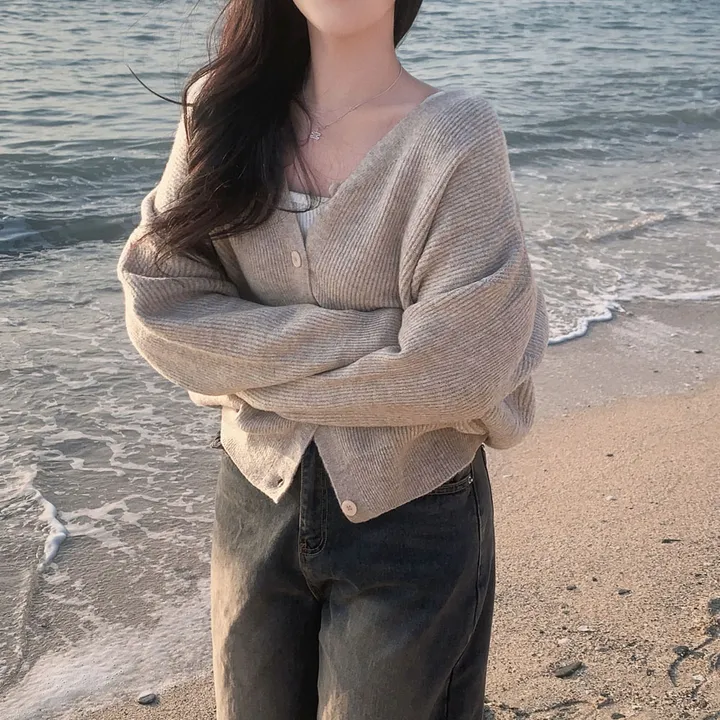 [인생가디건🤍]극여리 루즈핏 울 브이넥 니트 가디건 - 8color 상세 이미지 27