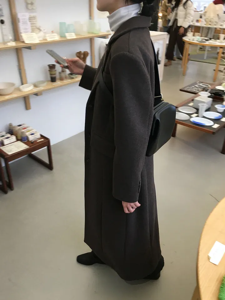 스테이 브이넥 롱코트 (3color) 상세 이미지 14