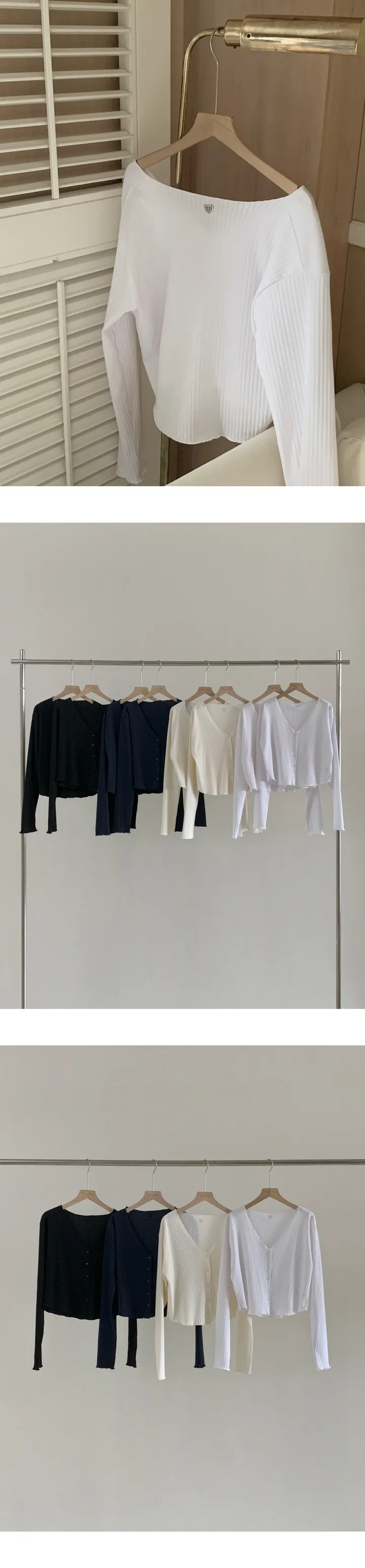 [MADE]하트 쿨 골지 잘록 커버 굴림 가디건 (4color/2size) 상세 이미지 41