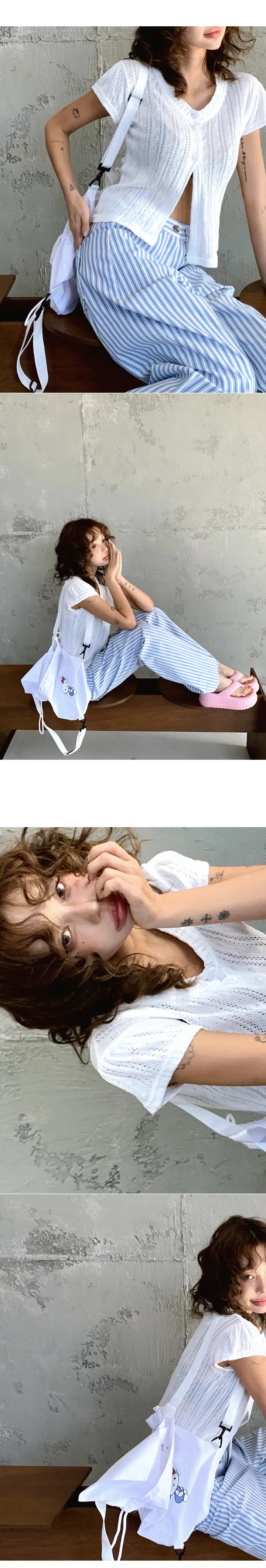 캡소매 패치 가디건 상세 이미지 13