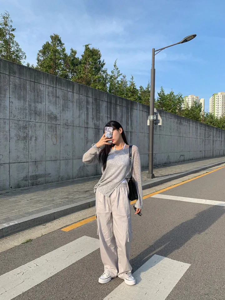[여리여리핏!] 간절기필수! 시원한 썸머 시스루 트임 니트티 (6col) 상세 이미지 3