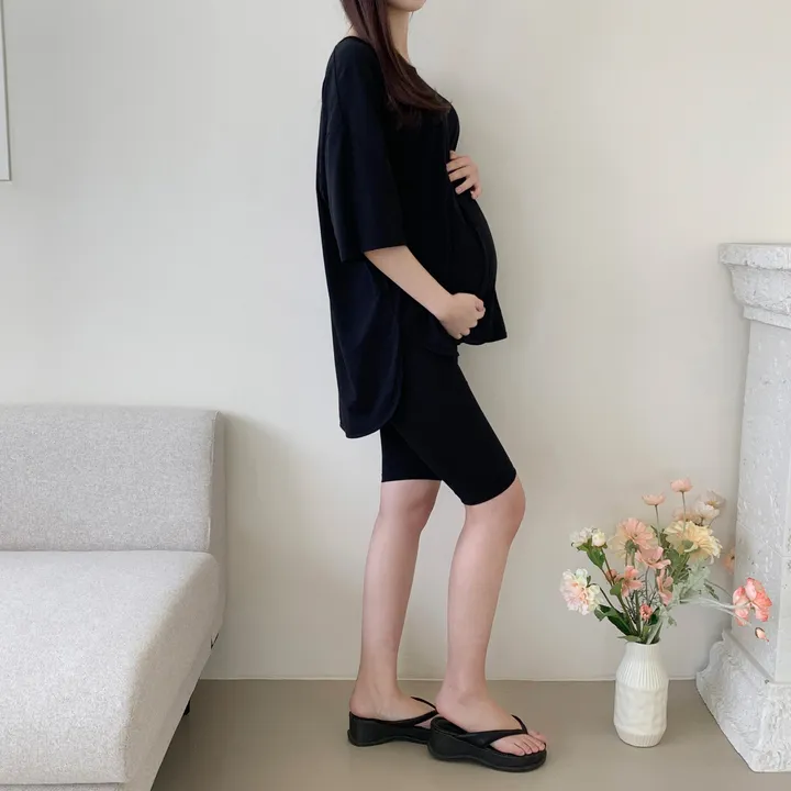 국내제작 5부 임산부레깅스 면 40수 상세 이미지 23