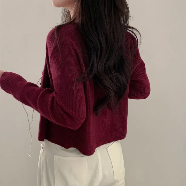 [🍇1만장 돌파!]퍼스널 로즈 캐시울 니트 가디건 - 5color 상세 이미지 21