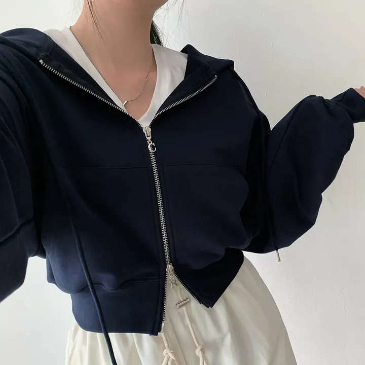 [💖후기극찬/봄,가을교복💖]  자체제작 #크치Made 꿈에 나온 핏, 사계절 입는 크롭 투웨이 후드집업 - zipup : 봄,봄아우터,봄자켓,가을,가을아우터 상세 이미지 56