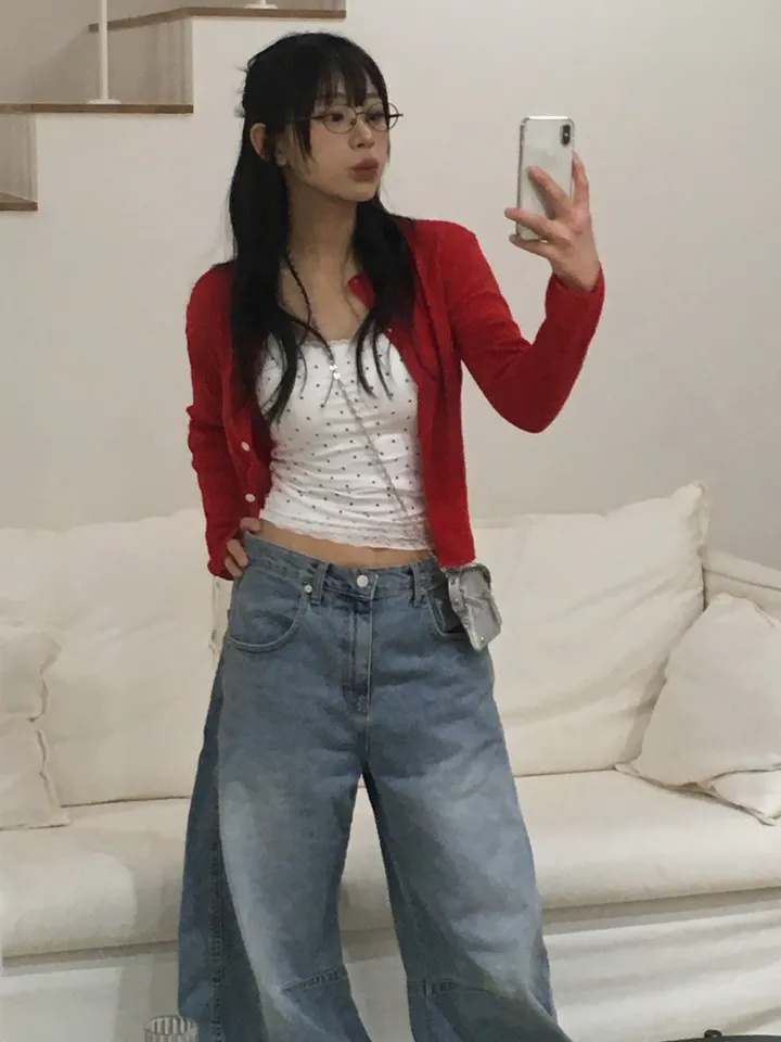 *주문폭주 순차발송* 가성비 빈티지 사계절 린넨 라운드 데일리 가디건 니트 (6color) 상세 이미지 22