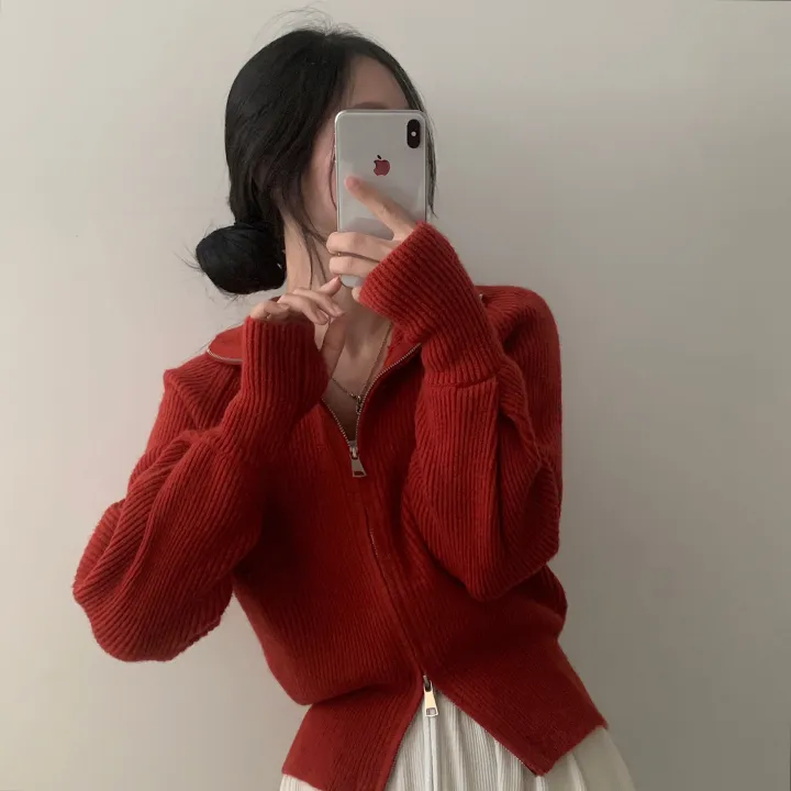 [포근핏!] 올데이 워머 투웨이 하이넥 니트집업,가디건 - 7color 상세 이미지 9