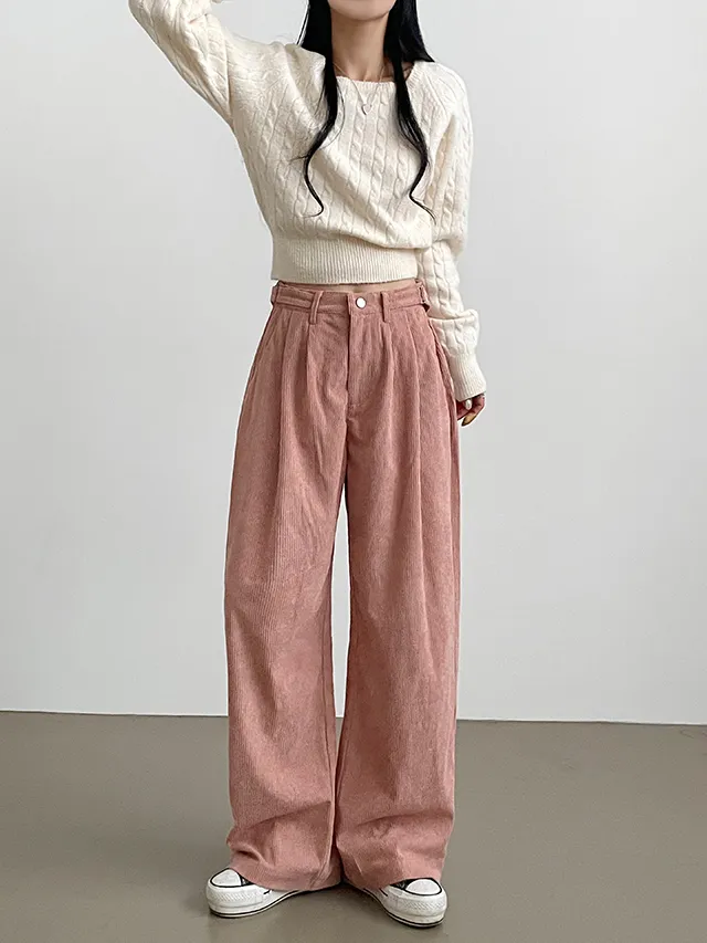 [~XL/3기장/허리조절!] 코듀로이 골덴 스트랩 코튼와이드팬츠 5color 상세 이미지 34