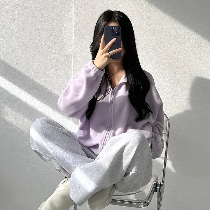 [교복템/루즈핏] 윈터 보송 플리스 집업 - 4color 상세 이미지 19
