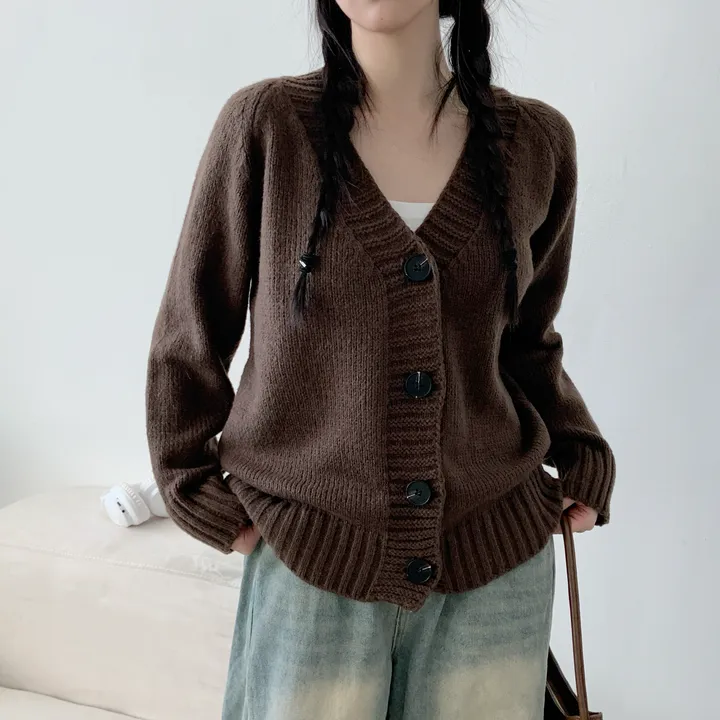 [주문폭주/재진행]리비 브이넥 오버핏 가디건 /오버핏 루즈핏 봄신상 봄가디건 상세 이미지 17