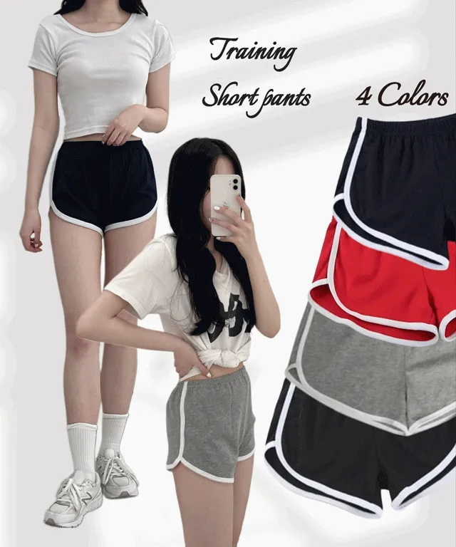 [1+1할인/당일발송] 러블리 트레이닝 숏팬츠 4컬러