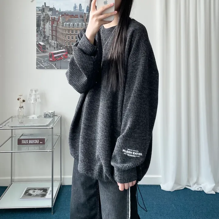 String knit mtm [unisex] 상세 이미지 2