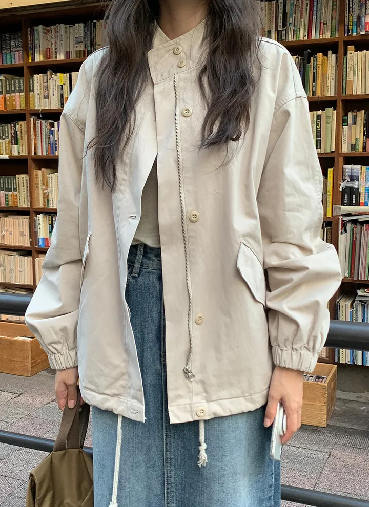 원가이하 세일 반품 교환 불가 야상 박시 루즈핏 봄 자켓 3컬러 가을 봄 옷 여행 점퍼 빅사이즈 남여공용 점퍼 상세 이미지 35