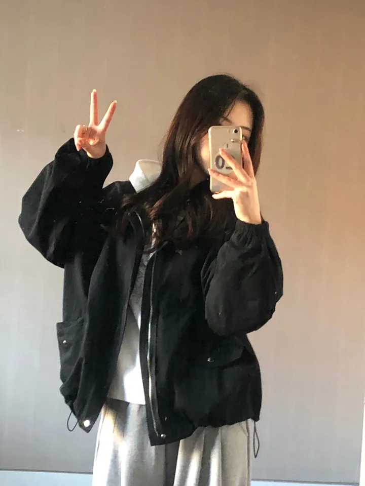 [최저가보장/후드탈부착!] 루즈핏 후드 레이어드 야상 점퍼 누빔 안감있음 -2colo 상세 이미지 12
